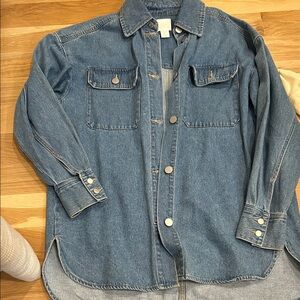 H&M Blue Denim Jean Jacket